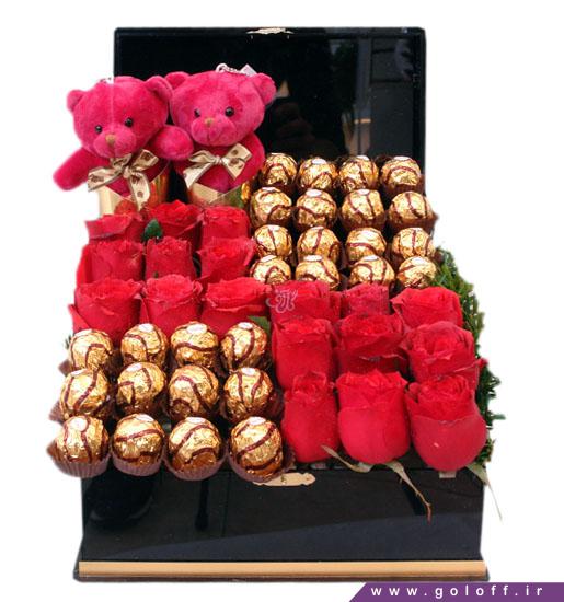 گل ولنتاین ورچکا - خرید جعبه گل رز و عروسک | گل آف فروش آنلاین گل