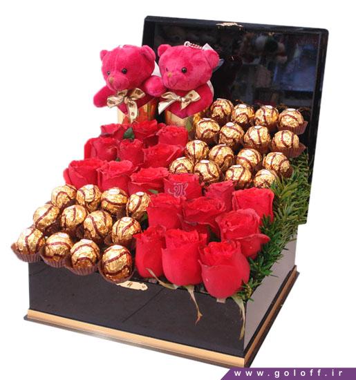 گل ولنتاین ورچکا - خرید جعبه گل رز و عروسک | گل آف فروش آنلاین گل