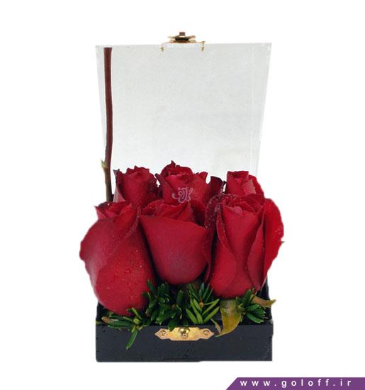 جعبه گل ولنتاین ریزه - سفارش گل ولنتاین | گلفروشی آنلاین گل آف