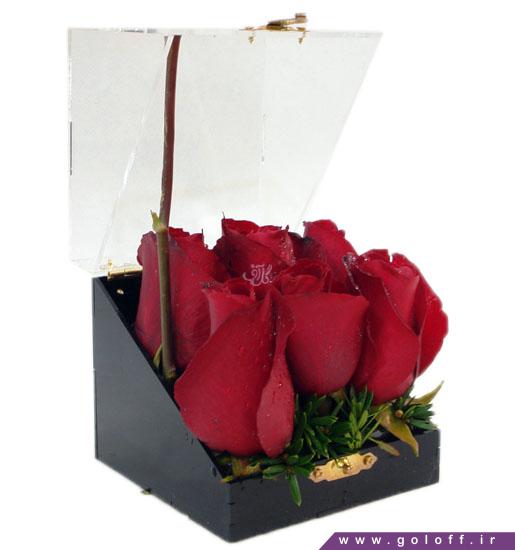 جعبه گل ولنتاین ریزه - سفارش گل ولنتاین | گلفروشی آنلاین گل آف