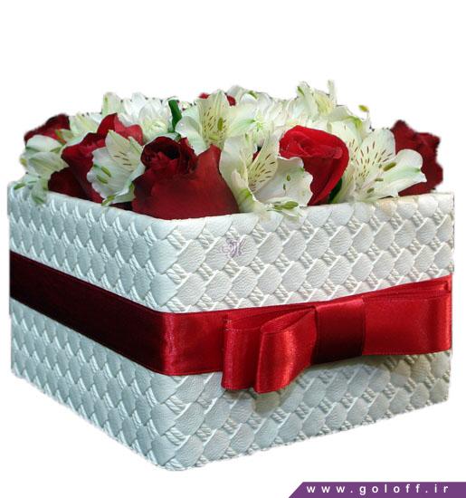 جعبه گل ولنتاین میداس - سفارش گل ولنتاین | گل فروشی آنلاین گل آف