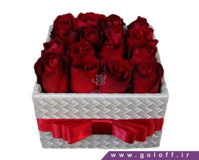 جعبه گل ولنتاین آدانا - خرید آنلاین گل ولنتاین | گل فروشی گل آف اصفهان